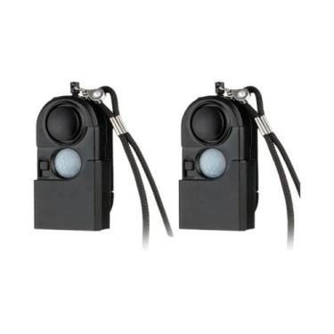 Imagem de Alarme Portátil Mini Detector De Movimento Com Sirene De 120DB E Luz L