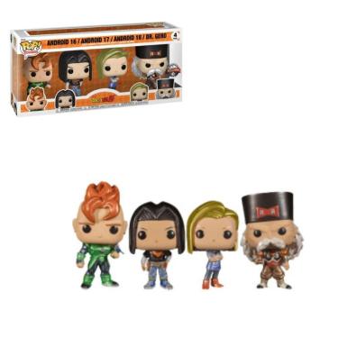 Imagem de Funko Pop Dragon Ball Z Android 16, 17, 18 & Dr Gero 4pack