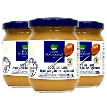 Imagem de Kit 3x Doce de Leite Diet SÃO LOURENÇO Zero Ad. Açucar 210g