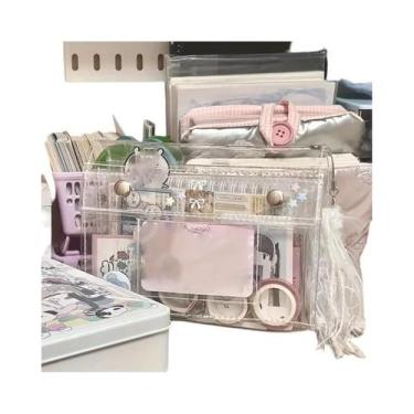 Imagem de Bolsa De Maquiagem Transparente De PVC Com 4 Camadas, Organizador De V