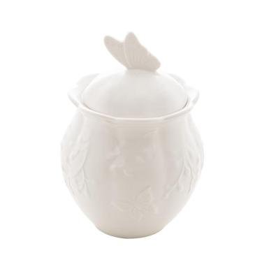 Imagem de Açucareiro de Porcelana New Bone Butterfly Flower 370ml