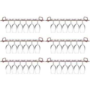 Imagem de Conjunto 6 Organizadores Porta Taças 42cm Suportes Para Pendurar Taças