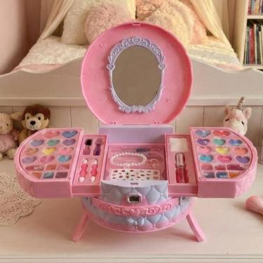 Imagem de Para Presentear Maleta de Maquiagem Infantil Completa Kit Make Menina 