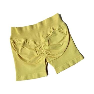 Imagem de Shorts Esportivos Femininos De Cintura Alta Para Verão, Respiráveis, C