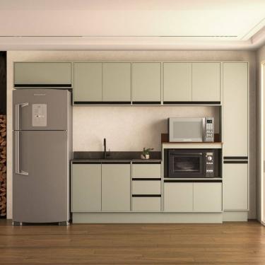 Imagem de Cozinha Modulada 6 Pecas sem Pia e Rodape Koya Politorno