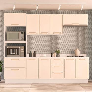Imagem de Cozinha Modulada 5 Pecas com Tampo e Rodape Amara Politorno