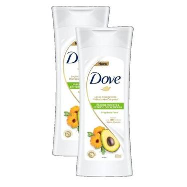 Imagem de 2 Loção Hidratante Dove Óleo de Abacate & Calêndula 400ml