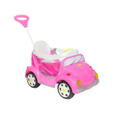 Imagem de Carrinho de Passeio e Pedal para Bebe Calesita Fouks Rosa 30kg, Rosa, 