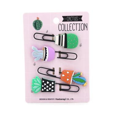 Imagem de Clip Le Stylo Cactos Colors 2,5x7cm com 04 Unidades - Item Sortido