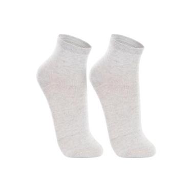 Imagem de Meia Lupo 04200 Af Sap. Kit Com 2 Cano Alto, Cinza, 34-39