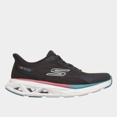 Imagem de Tênis Skechers Glide-Step Vortex Slip Ins Feminino, Cinza, 36
