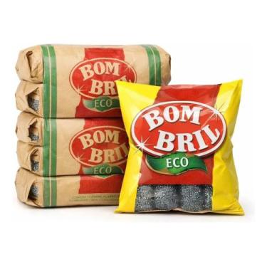 Imagem de Esponja de Aço Bombril 60g Fardo com 14 Pacotes 8 Unidades Cada Multiu
