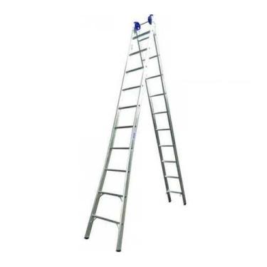 Imagem de Escada Aluminio Extensiva 9 Degraus Real