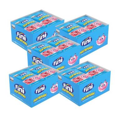 Imagem de Kit Mini Bala De Gelatina Dentadura Fini - 5 Caixas 180g