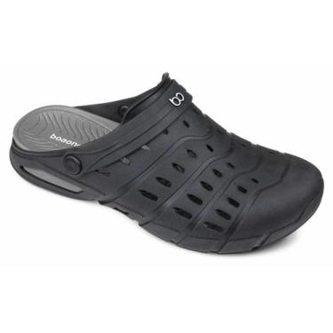 Imagem de Clog Ravi Masculino Leve Maxisense Comfortech - Boa Onda, Preto, Grafi
