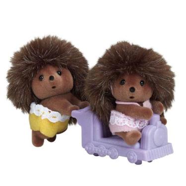 Imagem de Brinquedo Porcos Espinhos Sylvanian Families Infantil Com Carrinho Ori