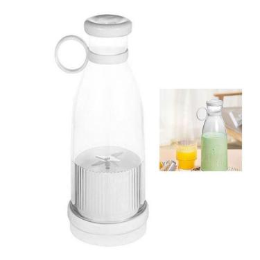 Imagem de Garrafa Mixer Mini Liquidificador Misturador Usb Vitamina Suco Batida Smoothie Potente Portatil