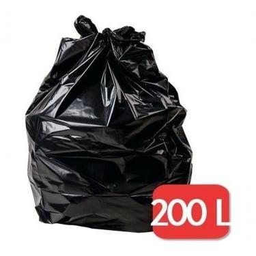 Imagem de Kit Saco de Lixo Farotully 200 Litros para Coleta de Resíduos em Polietileno de Baixa Densidade Ultra Reforçado Preto