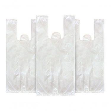 Imagem de Sacola Plástica Reciclada 40x50 Kit 15KG para Embalagens Diversas Resistente Branca Higipack