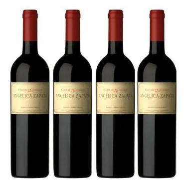 Imagem de Vinho Argentino Angelica Malbec caixa com 4 unidades - Angelica Zapata