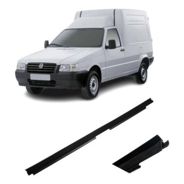 Imagem de Pestana Interna de Vidro Automotiva Lado Direito F103 Preto para Fiorino, Fiorino Pick-...