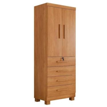 Imagem de Armário Multiuso New Aurora 2 Portas 4 Gavetas Cinamomo - Top Decor