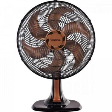 Imagem de Ventilador de Mesa 80W 40CM 6 Pás 3 Velocidades Bronze Turbo 6 220V
