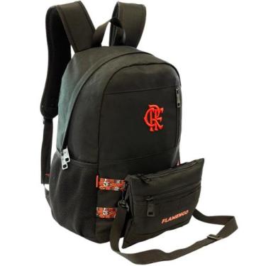 Imagem de Mochila Esportiva Escolar Flamengo Bolsa Removível Xeryus