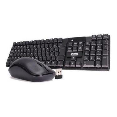 Imagem de Kit Teclado Mouse Multimídia S/ Fio Wireless Usb Pc Notebook - Knup