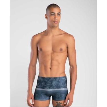 Imagem de Sunga Mash 300.109 BOXER Estampada Foral Shadow, P, Az11
