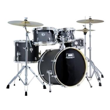Imagem de Bateria D One Rocket DR20 BKS Black Satin Preto Fosco Bumbo 20