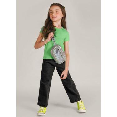 Imagem de Calça jeans comfort infantil menina Brandili, 4, Preto