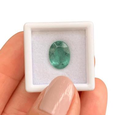 Imagem de Turmalina Azul Esverdeada Neon Oval 3,81ct - ENE2ESE Gemstone Colored