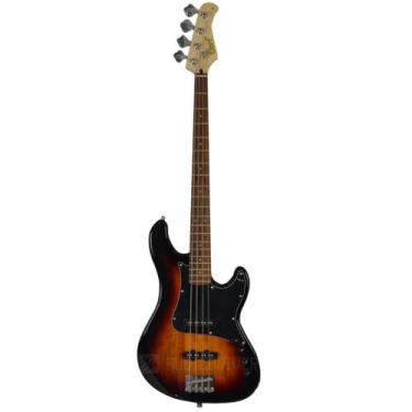 Imagem de Baixo Cort 4 Cordas Jazz Bass Circuito Ativo Série GB 34JJ 3TS Contrab