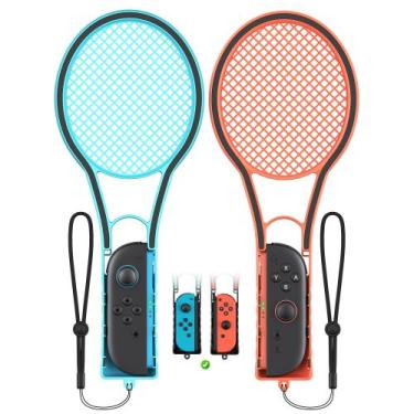 Imagem de Raquete de tênis para Nintendo Switch 2 Joy Cons com alças de mão - FY