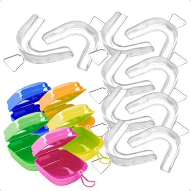 Imagem de Kit 10 Moldeiras Clareamento Dental Termomoldável + 5 Cases - MDR
