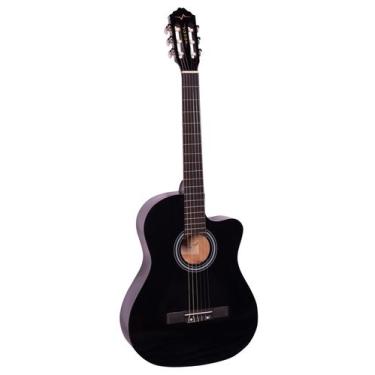 Imagem de Violão Iniciante Nylon Acústico Vogga Vca204nc Bk Brilhoso