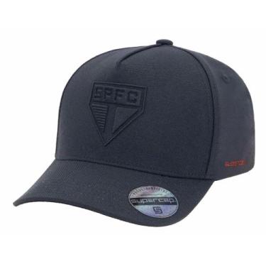 Imagem de Boné do são paulo oficial licenciado aba curva preto trucker cor:preto