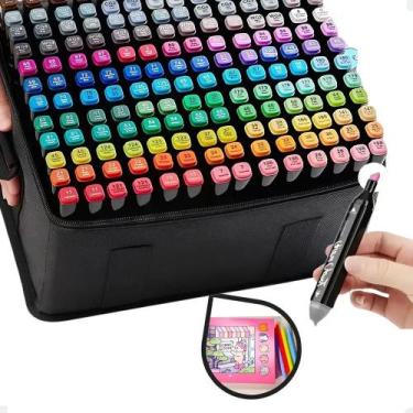 Imagem de Kit 120 Canetas Touch Ponta Dupla Marcadores Artísticos - Congratulati