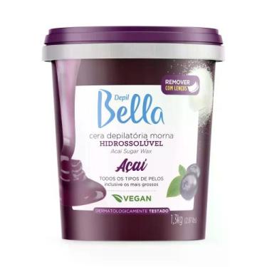 Imagem de Cera Quente Hidrossolúvel Açaí Depil Bella 1300g