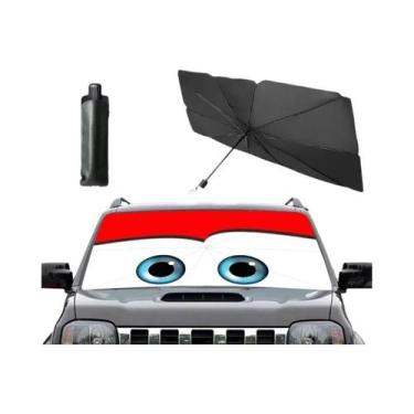 Imagem de Protetor Solar Para Carro Com Design De Olhos De Cartoon, Bloqueador D