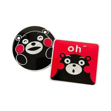 Imagem de Adesivos De Metal 3D De Urso Fofo Para Motocicletas, Emblemas E Logoti