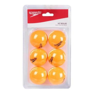 Imagem de Kit 6 bolinhas de ping pong speedo, Laranja