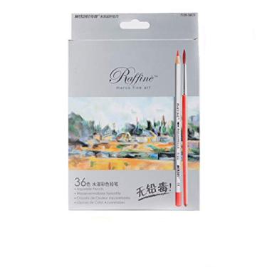 Imagem de Lápis de cor solúvel em água, 36 cores, pintura artística, chumbo de cor solúvel em água, sem chumbo