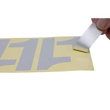 Imagem de Address America Bright White 44 Números super reflexivos de 10 cm, grau profissional - MN