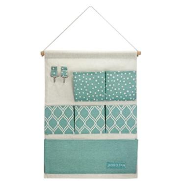 Imagem de Organizador para Pendurar Porta Parede Armário Cabide Guarda Cor:Turquesa