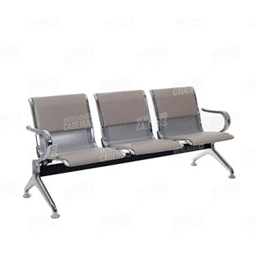 Imagem de Longarina 03 Lugares Estofada na cor Creme