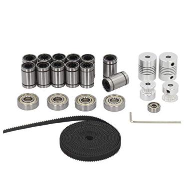 Imagem de Bucha de rolamento de esferas linear, unidade de rolamento de impressora, kit de rolamento linear LM8UU preciso de 20 dentes, para impressora 3d laboratório doméstico i3 impressora 3d