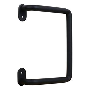 Imagem de National Hardware Puxador interno para porta de celeiro deslizante N700-103, 20 cm, preto fosco