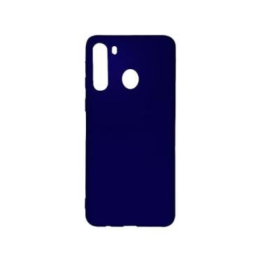 Imagem de Capa Capinha Case Emborrachada Lisa Para Samsung A21-Azul Escuro - A.L
